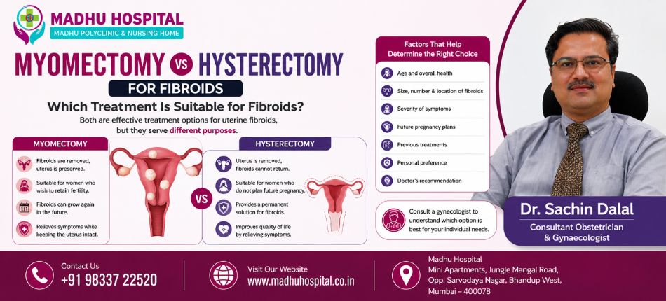 Myomectomy vs Hysterectomy for Fibroids | Madhu Hospital
